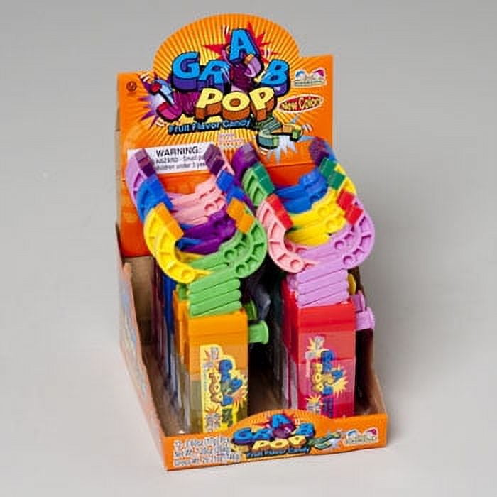 Dollar Item Direct Grab Pop Fruit Flavored Candy Toys, Assorted