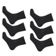 thumbnail image 1 of GRABLOOM 3 Pair Mens Women Cotton Wide Top Thin Seamless No Binding Loose Diabetic Socks, 1 of 6