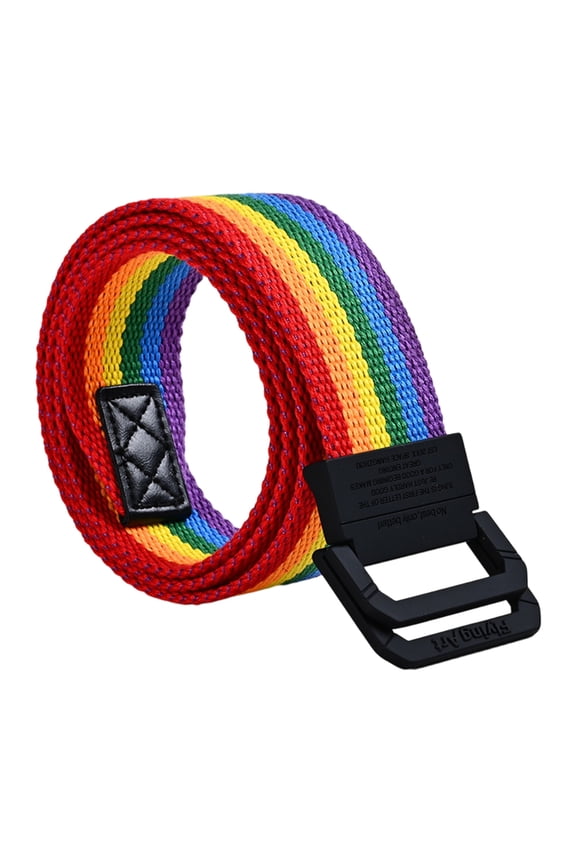 Braided Rainbow Waist Chain Belt for Women Prom Banquet Club Party Hot Girl Rainbow Elegant Woven Belt