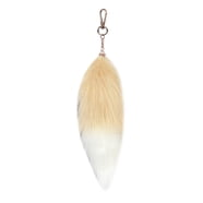 Silver Gray Feather Shaped Keychain - 13.5cm Pendant Key Ring For Handbags & Keys