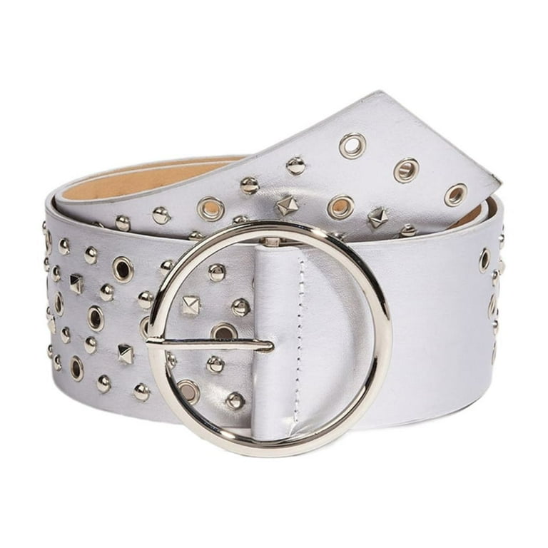 GRABLOOM Studded Chain Belt For Women Waist Chain Belt Wide Chain