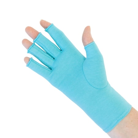 GRACE & ABLE Compression Gloves for Arthritis - Open Finger, Cotton-Blend, Lightweight, Breathable Hand Support