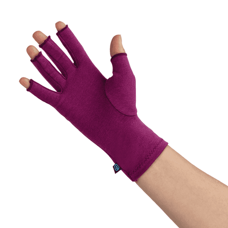 GRACE & ABLE Compression Gloves for Arthritis - Open Finger, Cotton-Blend, Lightweight, Breathable Hand Support
