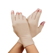 GRACE & ABLE Compression Gloves for Arthritis - Open Finger, Cotton-Blend, Lightweight, Breathable Hand Support