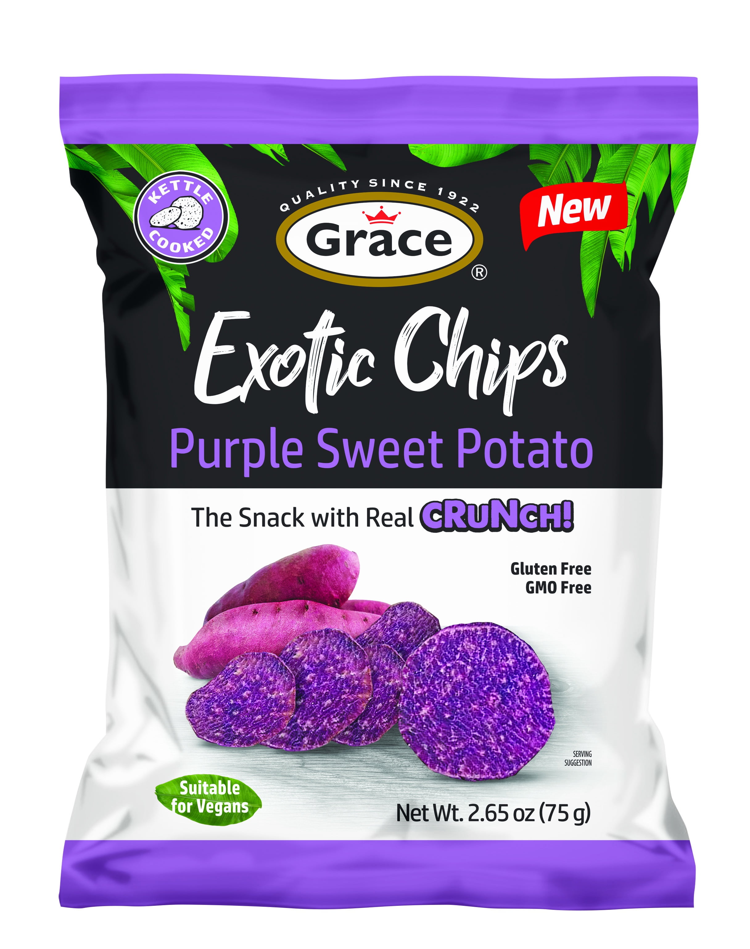 Grace Exotic Purple Sweet Potato Chips for Breakroom