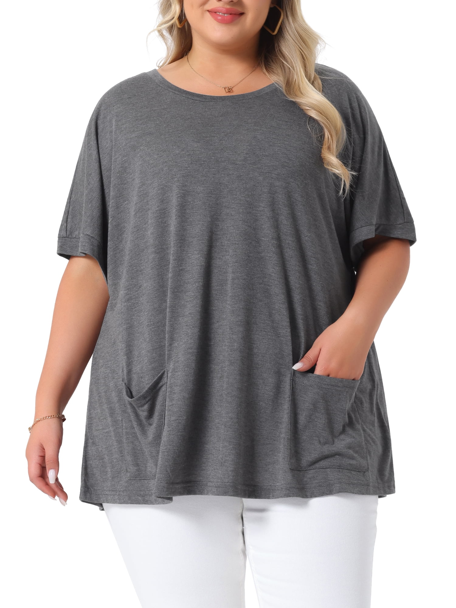 florynova Womens Tops Summer Oversized Tshirt Crewneck Short Sleeve Casual Blouse, Blue Butterfly, XL : Buy Online at Best Price in KSA - Souq is now