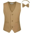 thumbnail image 1 of GRACE KARIN Boys 3 Button Formal Suit Vest with Tie, 1 of 6