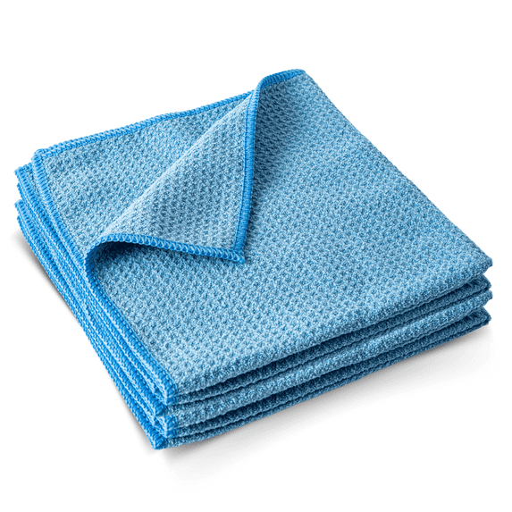 GRACE & KEDY Waffle Towel Set of 2-16x16 Inches Ultra-Absorbent, Quick-Drying Microfiber Cleaning Cloths - Lint-Free, Scratch-Free Towels for Kitchen, Home, Car, Glass, and More