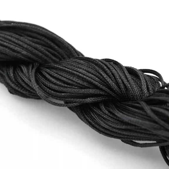 GRACEARA 1roll Nylon Braided Braiding Cord Thread DIY Kumihimo Macrame Crafts 1mm/2mm