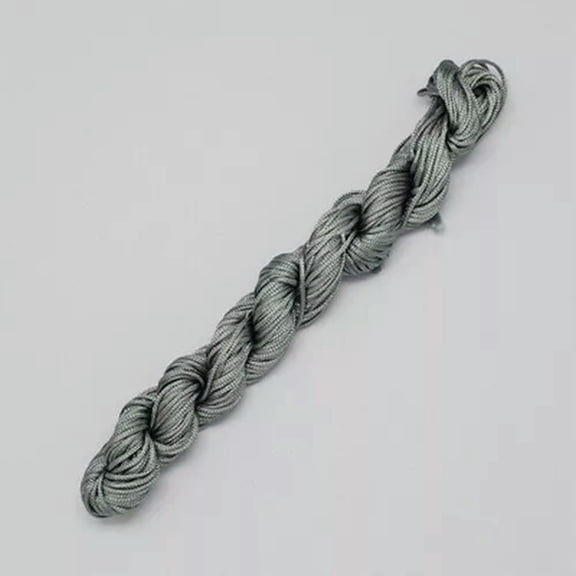 GRACEARA 1roll Nylon Braided Braiding Cord Thread DIY Kumihimo Macrame Crafts 1mm/2mm