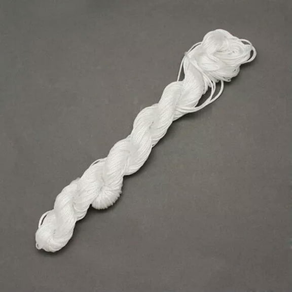GRACEARA 1roll Nylon Braided Braiding Cord Thread DIY Kumihimo Macrame Crafts 1mm/2mm