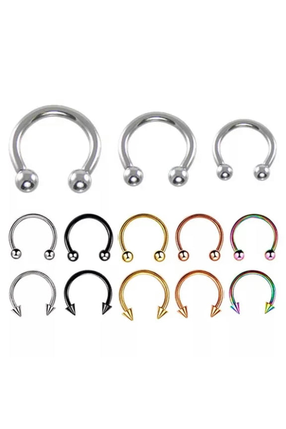 20pcs Bulk Lots Body Piercing CBR Circular Barbell Nose Septum Ring 5 Color