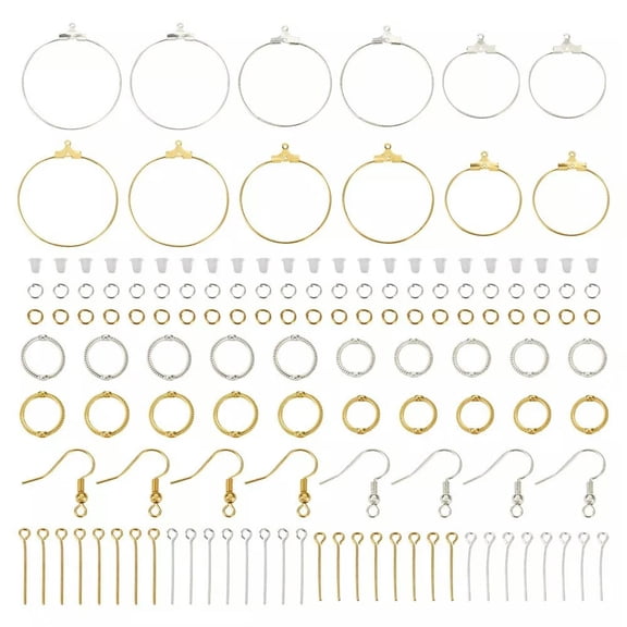 GRACEARA Alloy Bead Frames Iron Ring Wire Pendants Eye Pin DIY Earring Making Finding Kit