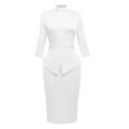 thumbnail image 1 of GRACEART Catholic Church Women Clergy Tab Collar Dress Mass Sheath Dress, 1 of 2