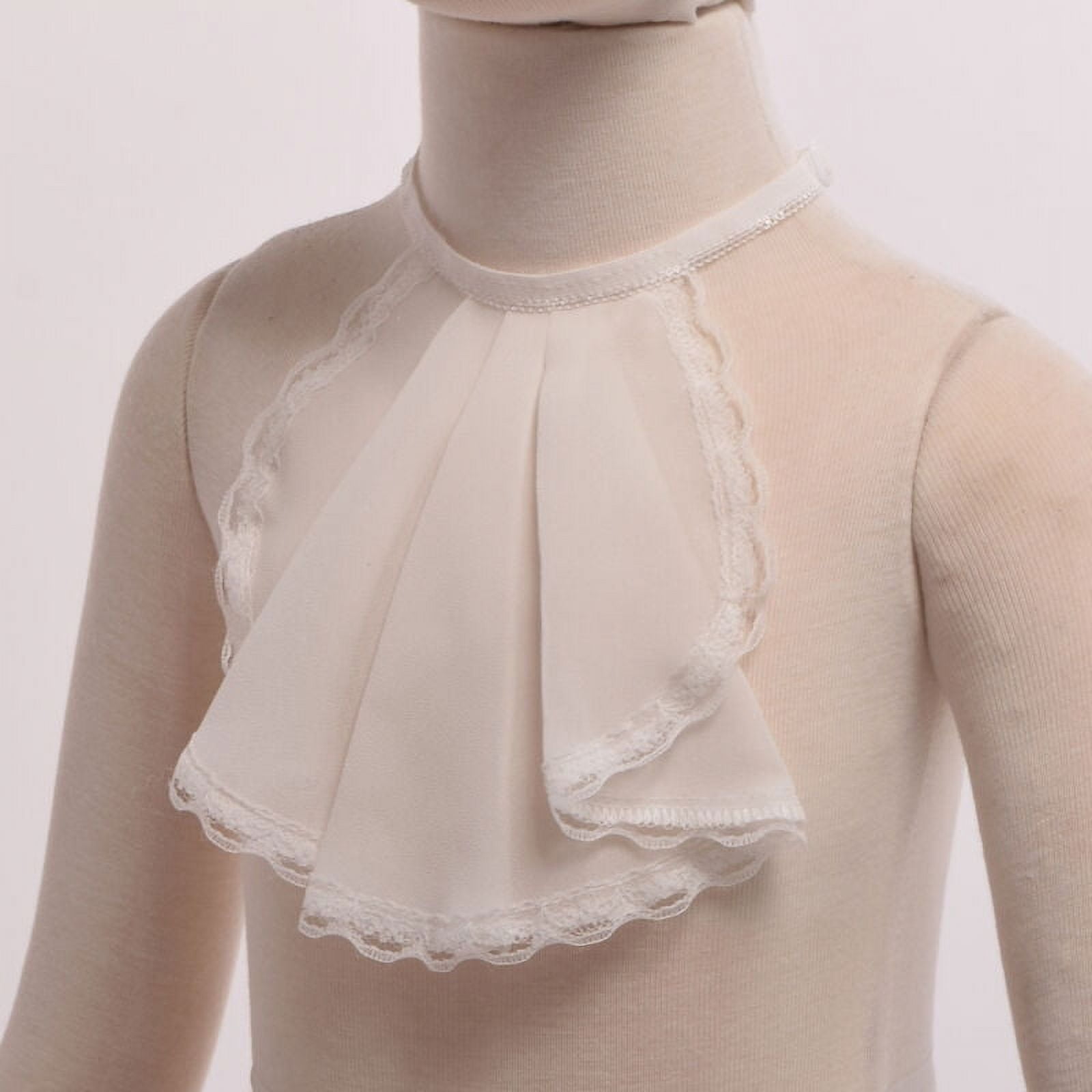 Collare Rinascimentale In Pizzo Grigio GRACEART - Costume Vittoriano Ed Elisabettiano - Foto 11