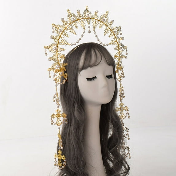 GRACEART Halo Crown Mary Goddess Headband Women's Costume Goddess Headpiece