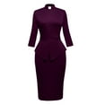 thumbnail image 1 of GRACEART Catholic Church Women Clergy Tab Collar Dress Mass Sheath Dress, 1 of 2