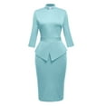 thumbnail image 1 of GRACEART Catholic Church Women Clergy Tab Collar Dress Mass Sheath Dress, 1 of 2