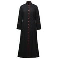 thumbnail image 1 of GRACEART Choir Cassock Black Robe Clergy Pulpit Liturgical Vestment Robe, 1 of 9