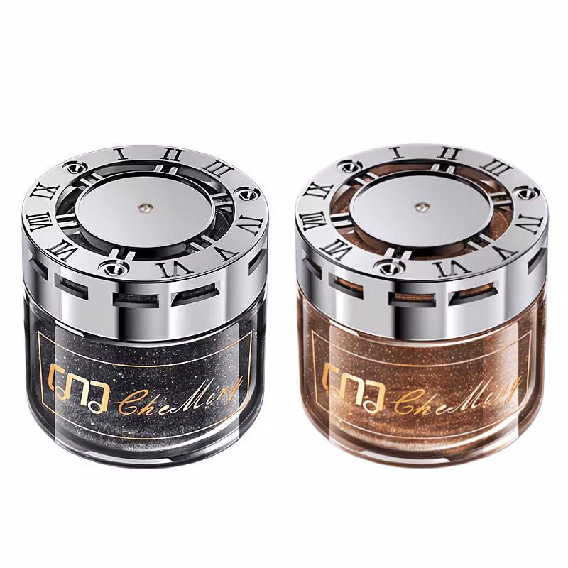 GRACETOP Compact Car Scent Balm 2 Pack, Stylish Interior Fragrance Diffuser, Long Lasting Solid Perfume for Dashboard, Cup Holder & Home Dcor