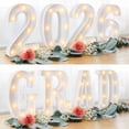 thumbnail image 1 of GRAD 2026 LED Marquee Light Up Letters Sign, Graduation Decorations for Class of 2026 Party, Table or Wall Centerpieces for Kindergarten High School College Graduation Decor, 1 of 5