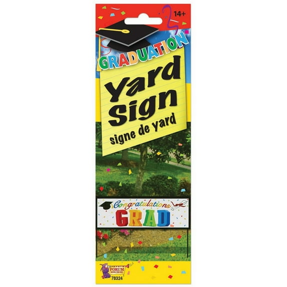 GRAD YARD BANNER - 10" X30" 12 PACK