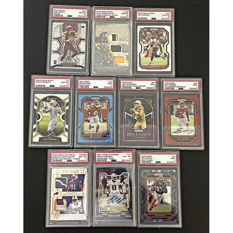 NFL Football Trading Sports Collectible Hot Pack - 10 Cards, 5 Rookies, 1 Graded  Card Guaranteed - Walmart.com
