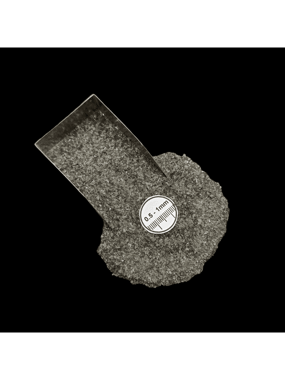 Black Obsidian 0.5-1mm Gemstone Chips 20g (0.7 oz), Natural Crushed Stone for Resin Inlay