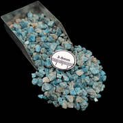 GRADELYGEMS Blue Apatite Large Chips, 20g 0.70 oz, Natural Gemstone Chips for Custom Crafts, Mosaics & Display Decor