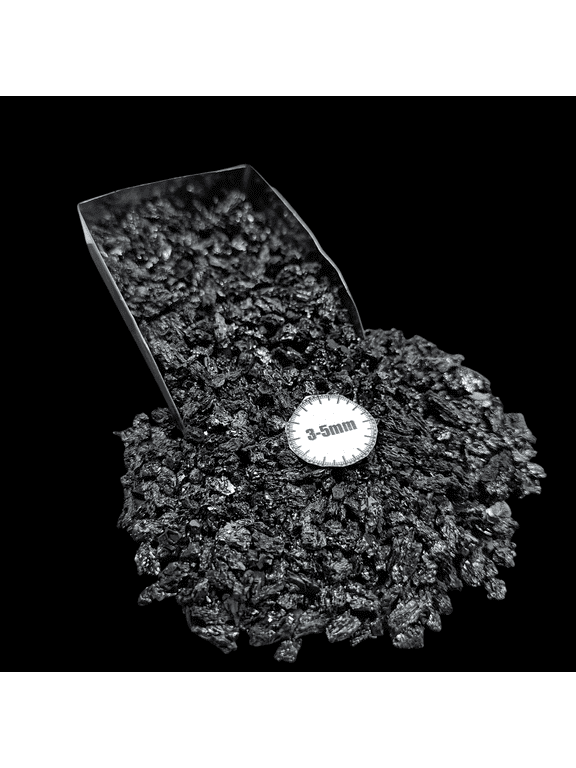 Carborundum Large Chips, 200g (7.05 oz), Natural Gemstone Chips for Wood Inlay, Epoxy Art & Crafts