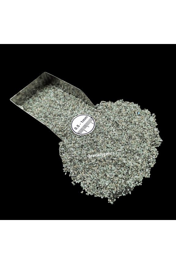 Emerald 0.5-1 mm Stone Chips, 20g (0.70 oz), Natural Gemstone Chips for Decor Fillings, Nail Art & Mixed Media