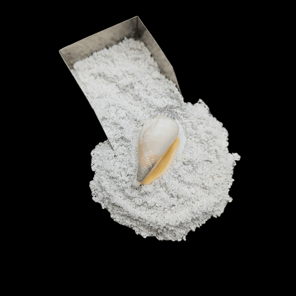GRADELYGEMS Fossil Shell Gemstone Powder 20g (0.7 oz), Natural Crushed Stone for Resin Inlay & Jewelry