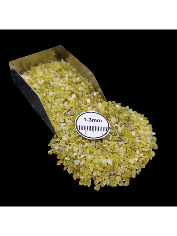 Green Apatite 1-3 mm Stone Chips, 20g (0.70 oz), Natural Gemstone Chips for Ring Inlay, Pendants & Resin Art