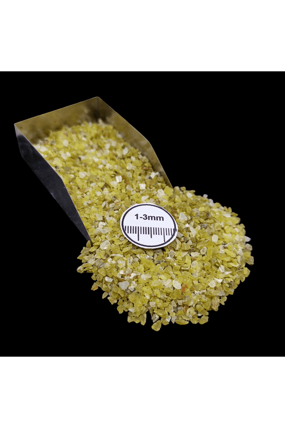 Natural Green Apatite 1-3mm Crushed Gemstone 800g (28 oz) for Jewelry, Inlay & Craft Work