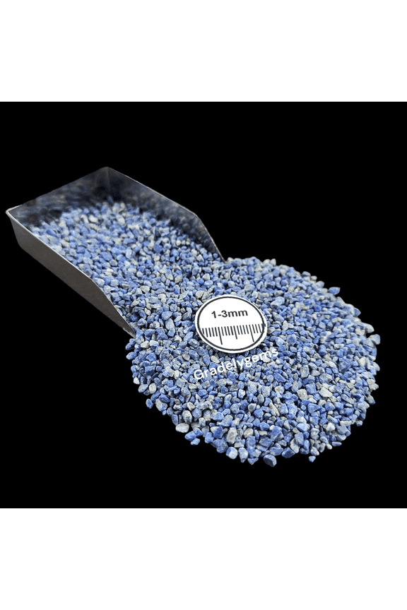 Lapis 1-3mm Gemstone Chips 50g (1.76 oz), Natural Crushed Stone for Resin & Decor