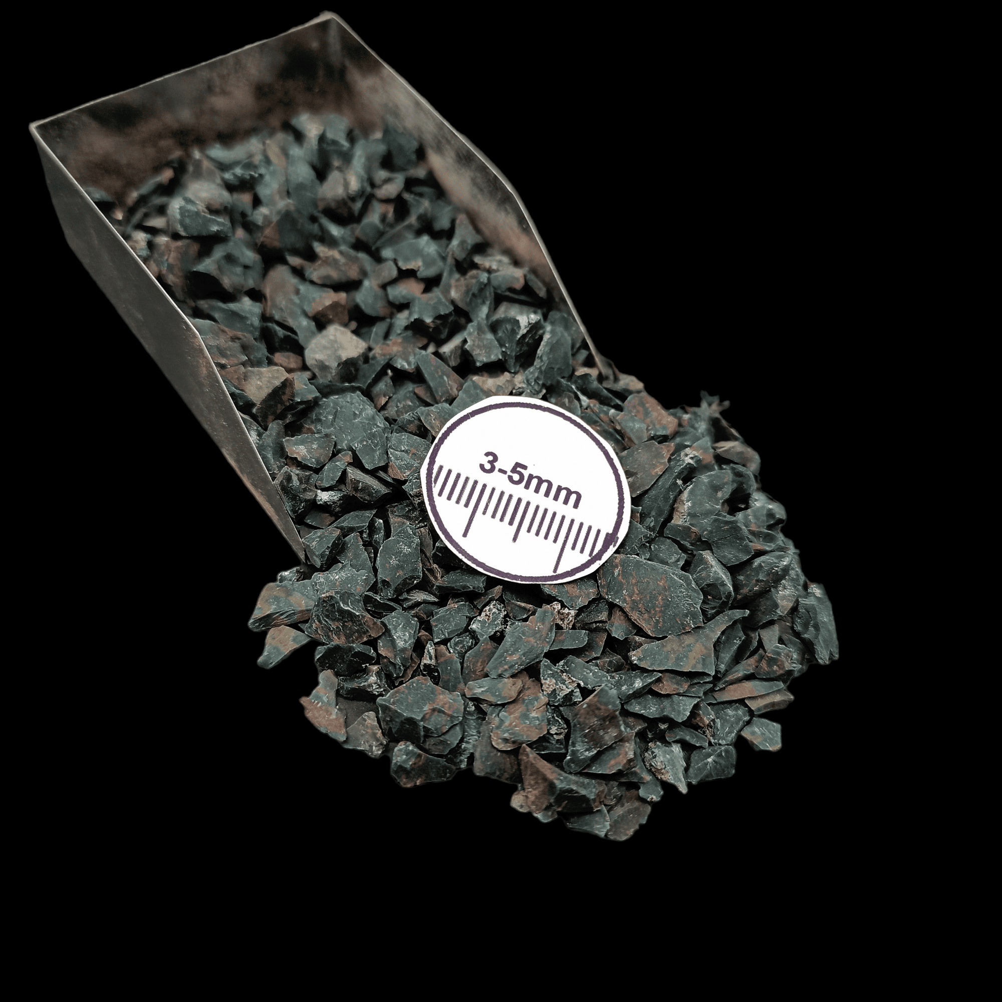 Chipmoss GRADELYGEMS Natural Moss Agate 3-5mm Crushed Stone Chips 280g (10 oz ...
