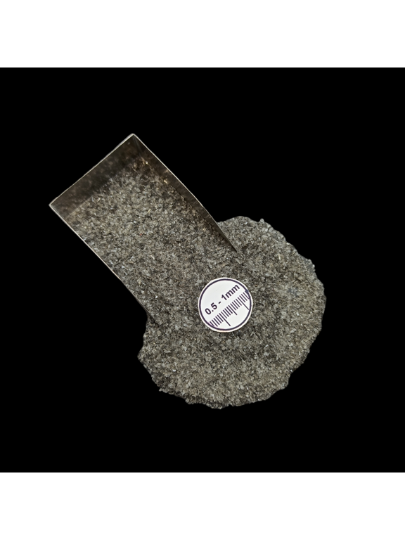 Black Obsidian 0.5-1mm Gemstone Chips 2 KG (70 oz), Natural Crushed Stone for Resin Inlay