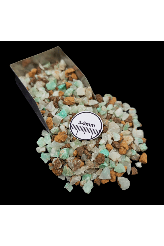 Natural Chrysoprase Coarse Gemstone Chips 3-5mm 20g (0.7 oz) for Wood Inlay & Crystal Decor
