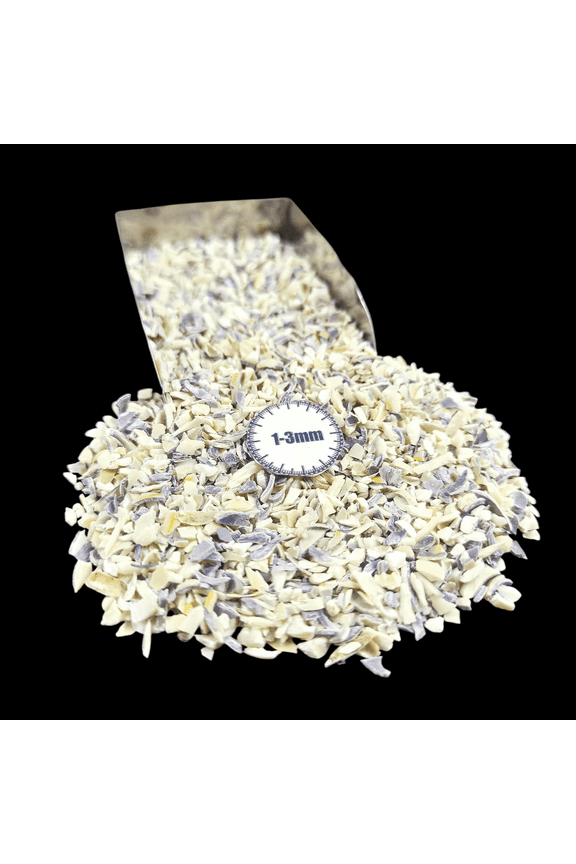 Natural Cowrie Shell 1-3mm Crushed Gemstone 30g (1 oz) for Jewelry, Inlay & Craft Work