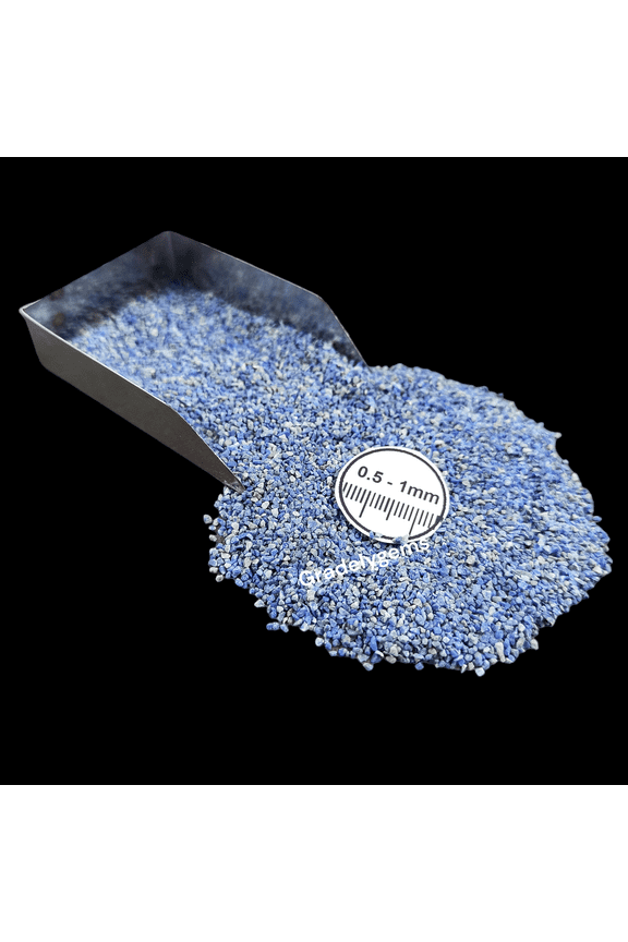 Lapis 0.5-1mm Gemstone Chips 30g (1 oz), Natural Crushed Stone for Resin Inlay