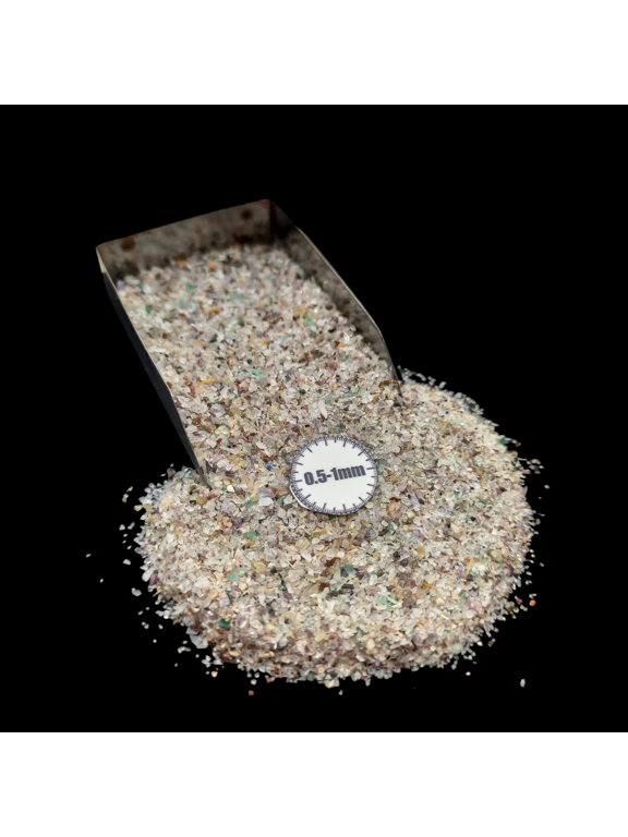 Multi Natural Stones 0.5-1mm Gemstone Chips 30g (1 oz), Natural Crushed Stone for Resin Inlay