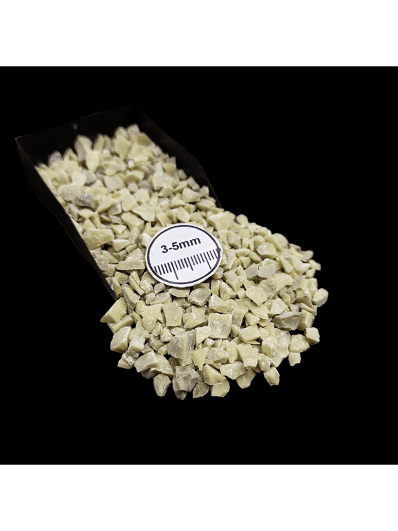 Serpentine Coarse Gemstone Chips 3-5mm 200g (7 oz) for Wood Inlay & Crystal Decor