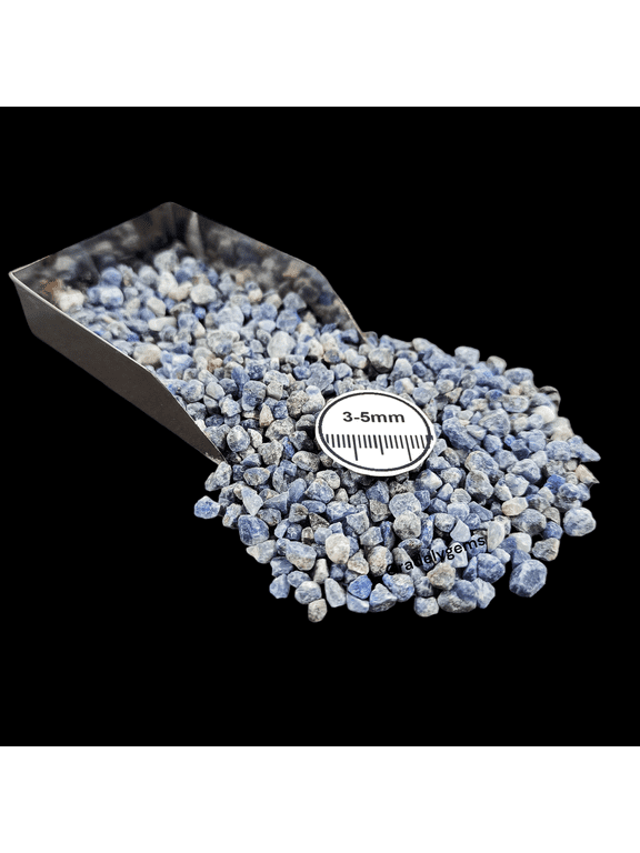 Sodalite Coarse Gemstone Chips 3-5mm 20g (0.7 oz) for Wood Inlay & Crystal Decor
