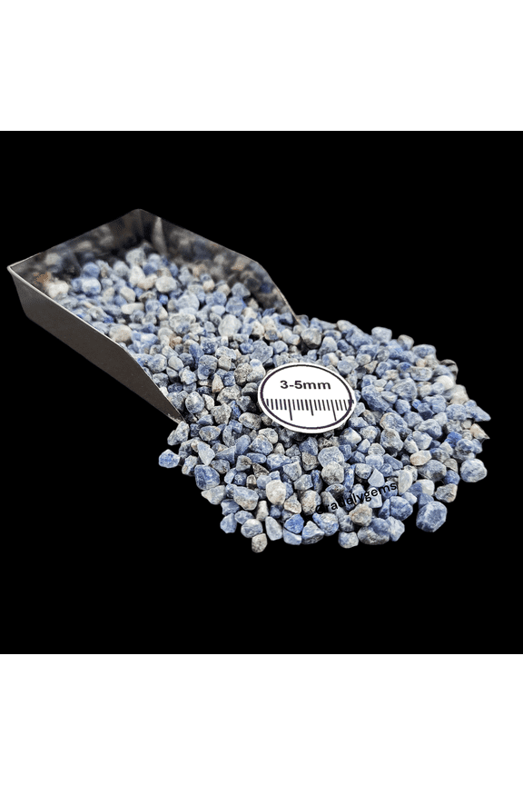 Sodalite Large Chips, 50g (1.76 oz), Natural Gemstone Chips for Custom Crafts, Mosaics & Display Decor