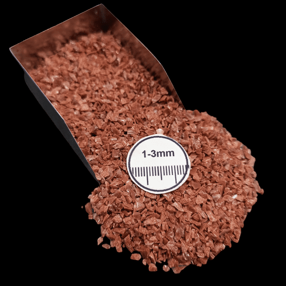 GRADELYGEMS Sunstone 1-3mm Gemstone Chips 20g (0.7 oz), Natural Crushed Stone for Resin & Decor