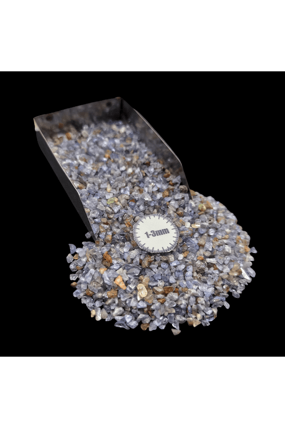 Tanzanite 1-3mm Gemstone Chips 20g (0.7 oz), Natural Crushed Stone for Resin & Decor