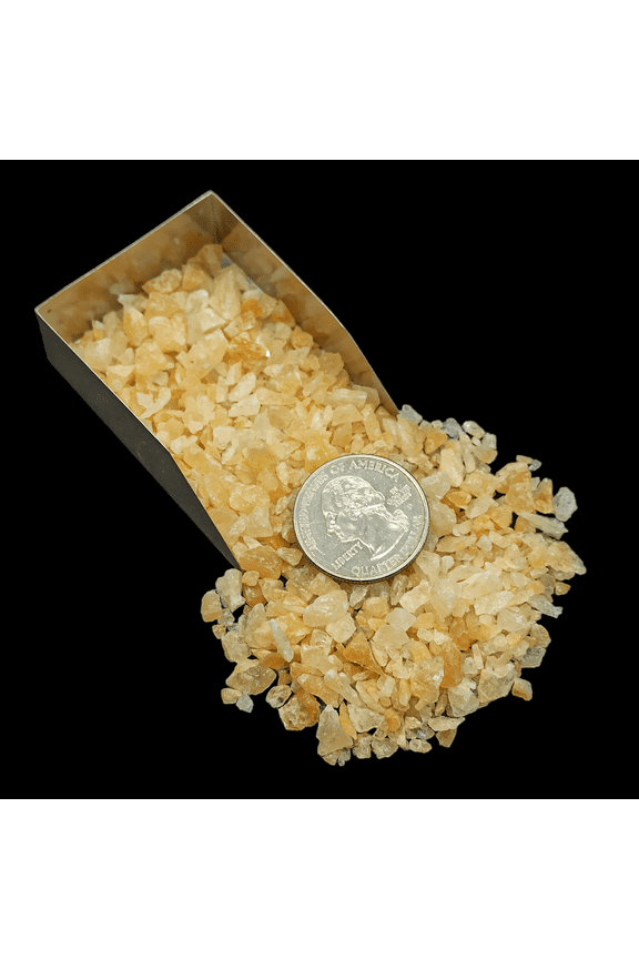 Yellow Aventurine Coarse Gemstone Chips 3-5mm 20g (0.7 oz) for Wood Inlay & Crystal Decor