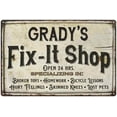 thumbnail image 1 of GRADY'S Fix-It Shop Sign Grandpa Dad Wall Decor 8 x 12 High Gloss Metal 208120006462, 1 of 1