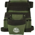 thumbnail image 1 of GRAINTEX CS2428 10-Pockets Hunter Green Finisher Tool Pouch Rip-stop Canvas with 2" Webbing Belt for Constructors, Electricians, Plumbers, Handymen, 1 of 7