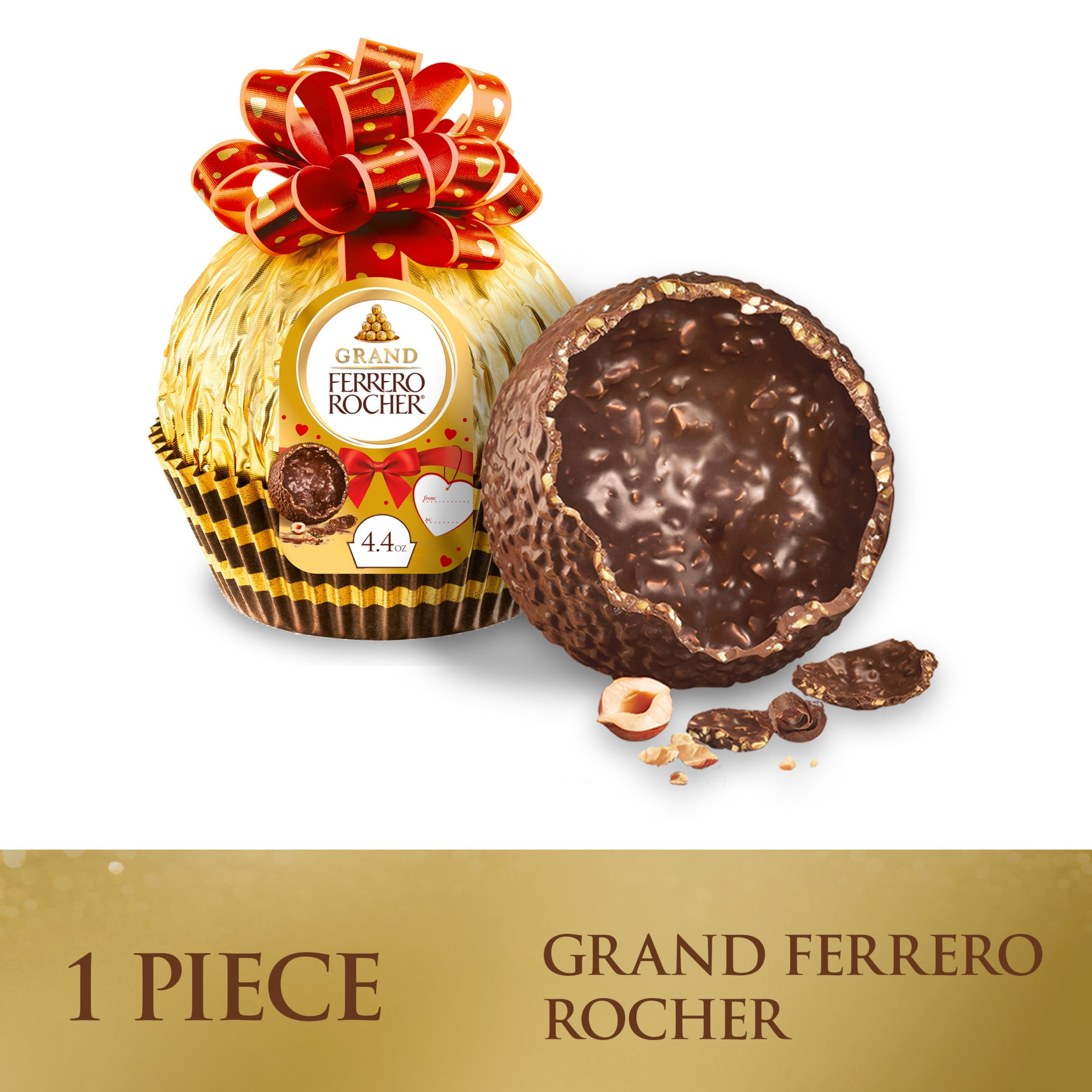 Ferrero Rocher Grand Premium Gourmet Milk Chocolate Hazelnut Heart